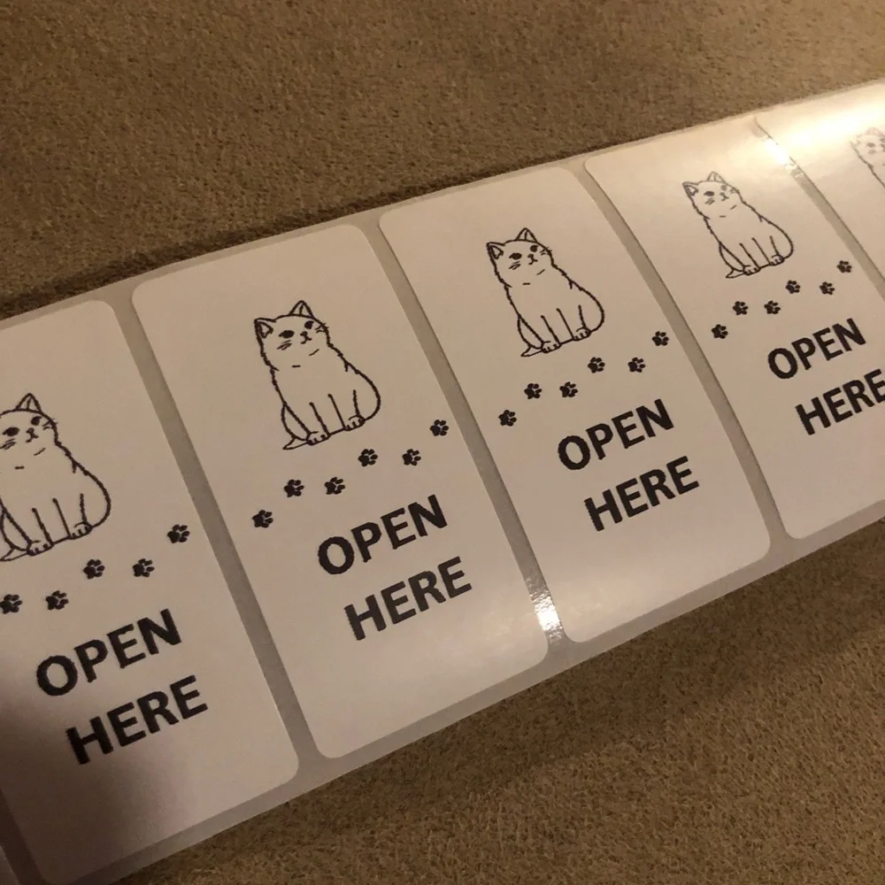 30 Custom Cat and Happy Mail Stickers